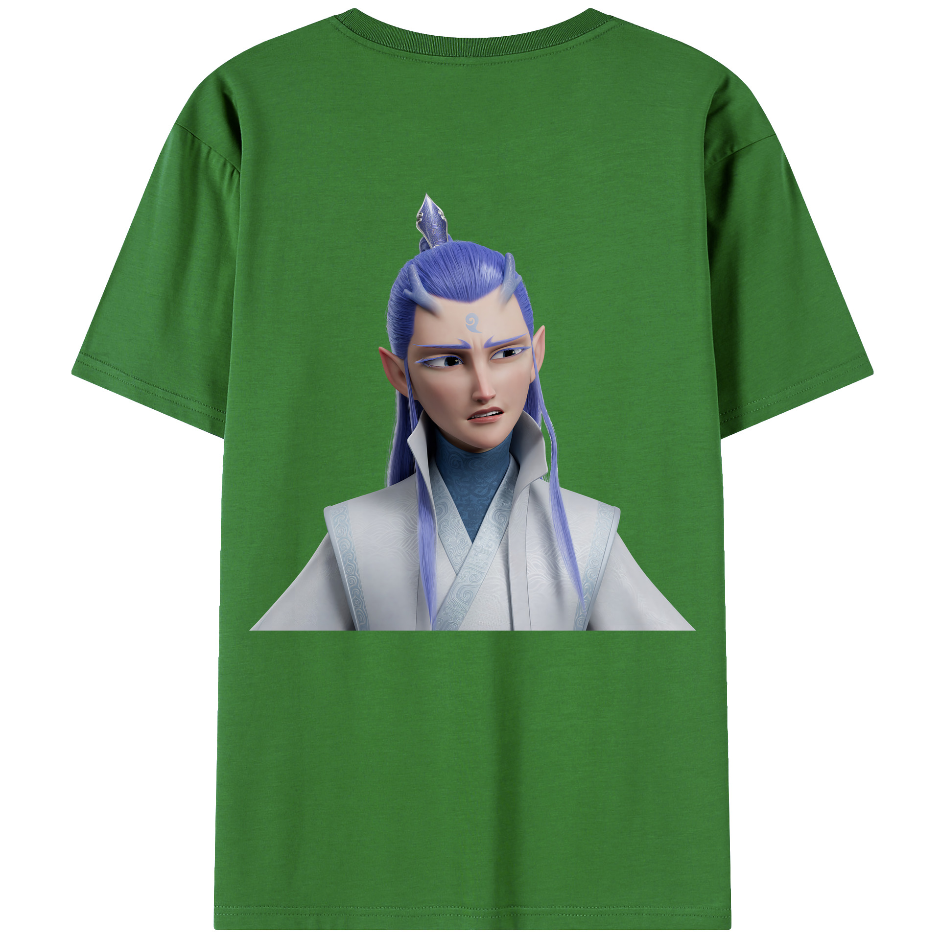 （画像用） Ne Zha 2 ナタ 魔童の大暴れ レディース半袖Tシャツ(バックプリント)